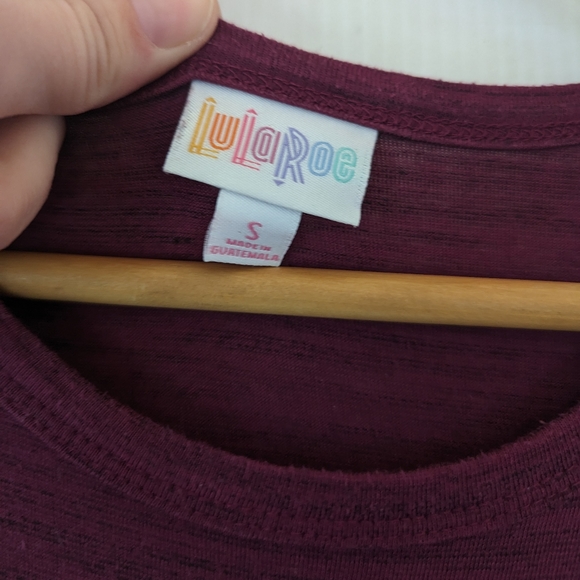 LULAROE Maria heathered purple maxi dress modest conservative - Picture 4 of 10